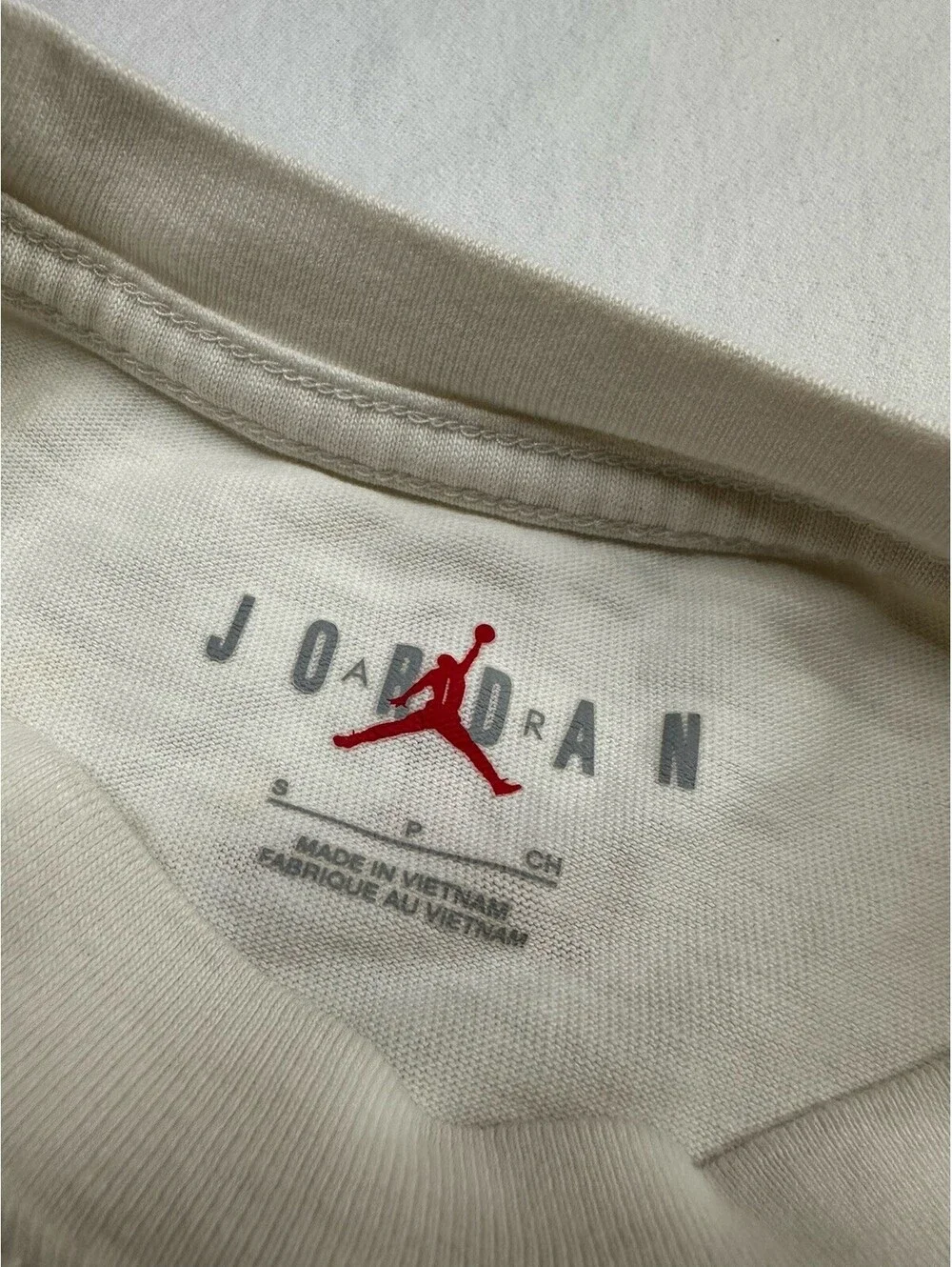 Jordan Shirt Mens Size Small Off White Sail Michael Bulls Nike Air Tee